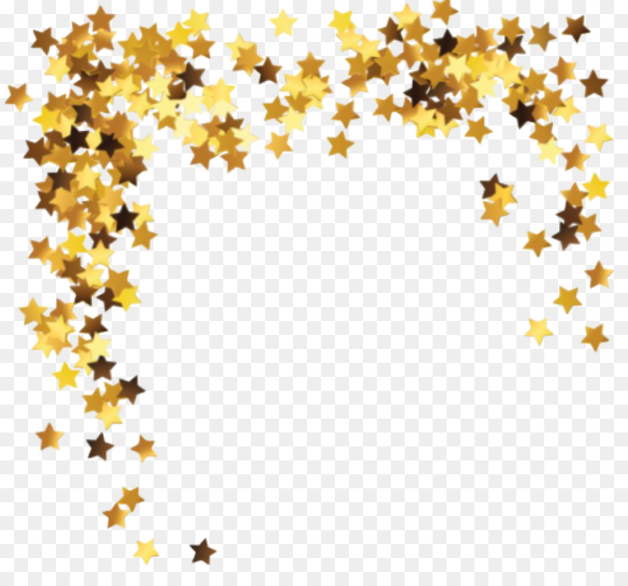 Confete Estrela，Amarelo PNG