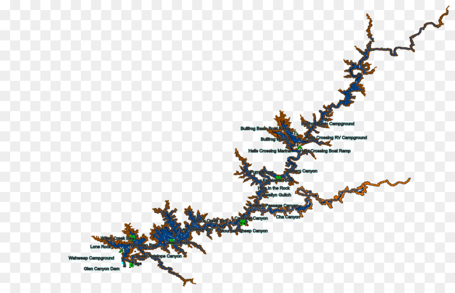 Mapa，Lake Powell PNG