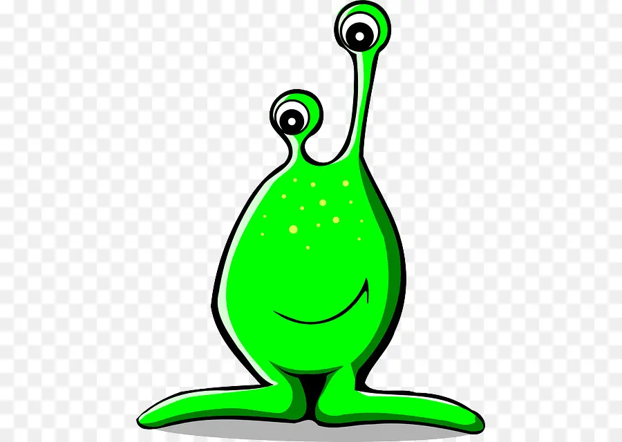 Alienígena Verde，Desenho Animado PNG