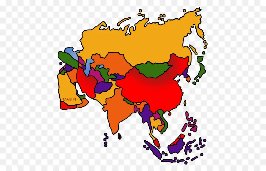 Southeast Asia，Mapa PNG
