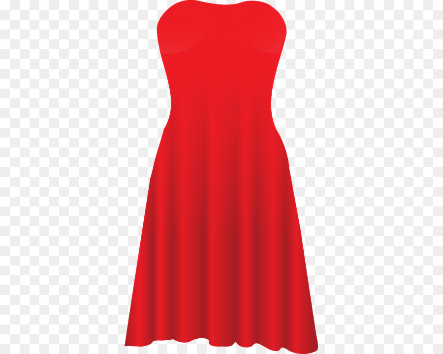 Vestido Vermelho，Moda PNG