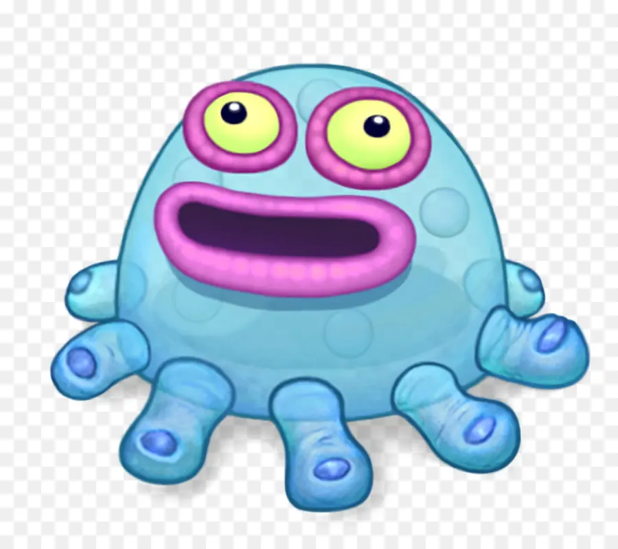 Monstro，Azul PNG