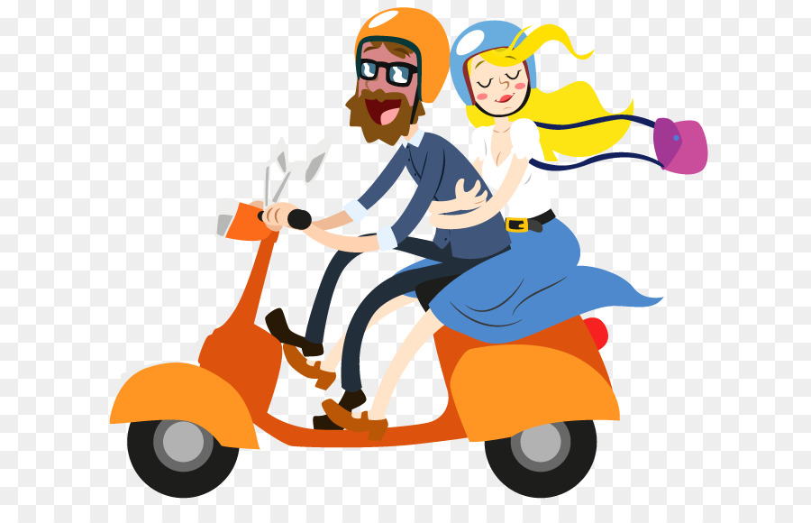 Passeio De Scooter，Casal PNG