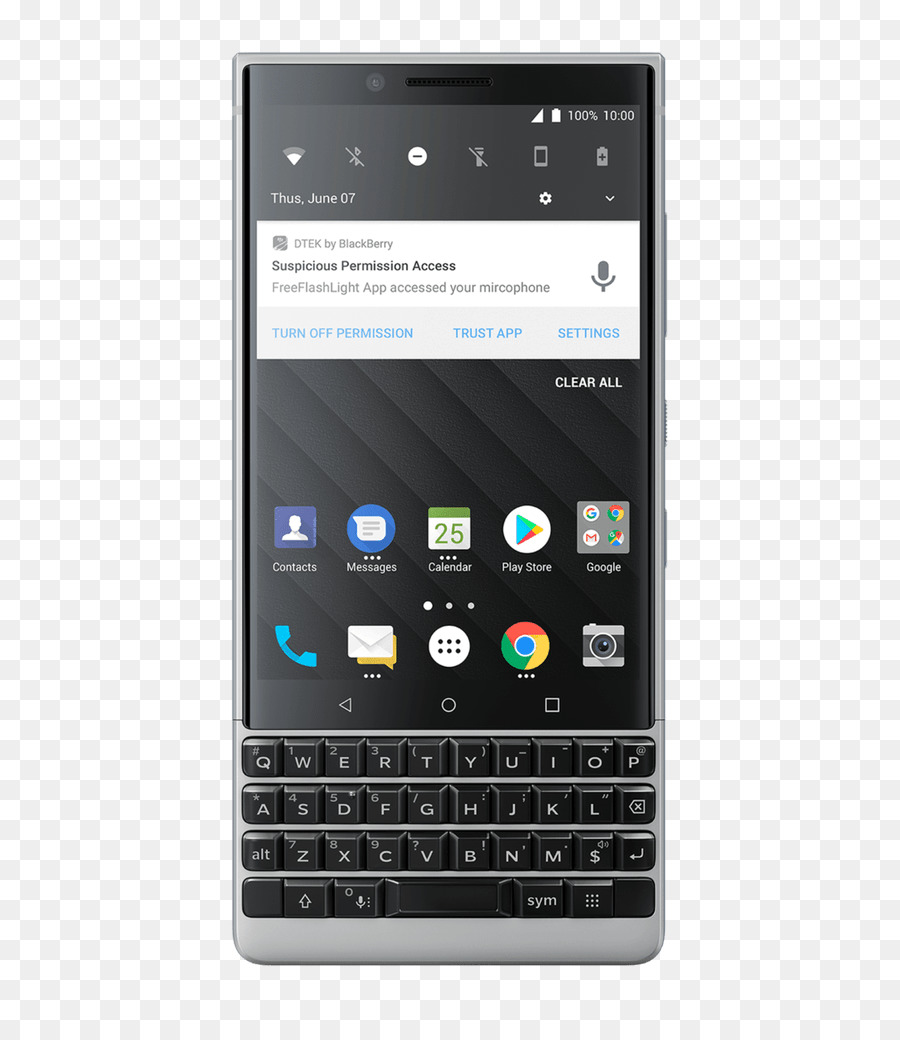 Blackberry Key2 Smartphone Desbloqueado 64gb Prata，Blackberry PNG