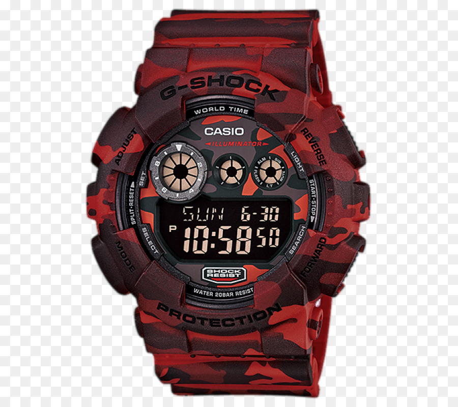 Relógio G Shock Vermelho，Relógio PNG