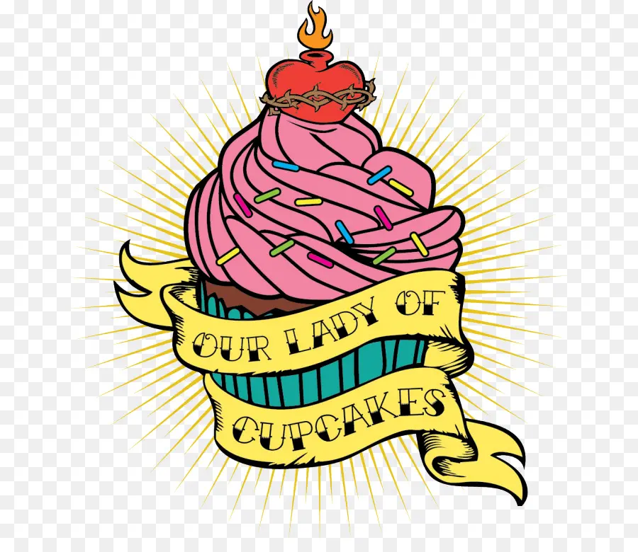 Cupcake，Old School Tattoo PNG