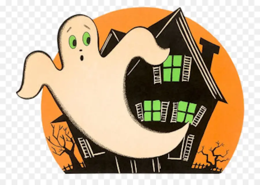 Fantasma E Casa，Dia Das Bruxas PNG