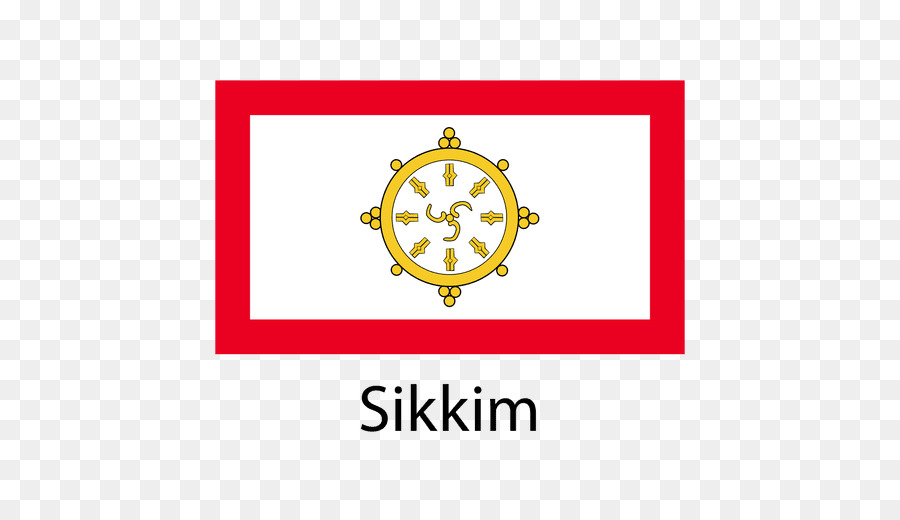 Sikkim，Bandeira PNG