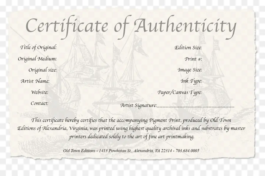 Certificado De Autenticidade，A Autenticidade Na Arte PNG