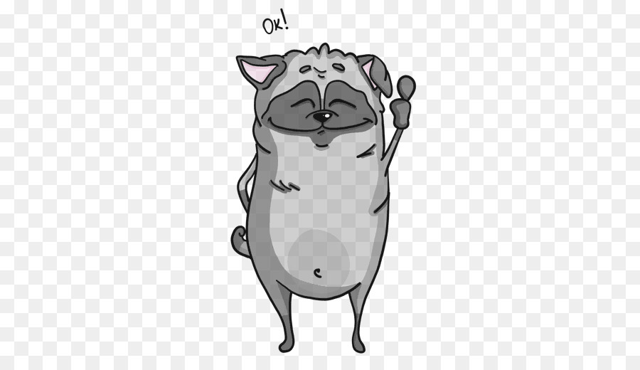 Pug，Adesivo PNG