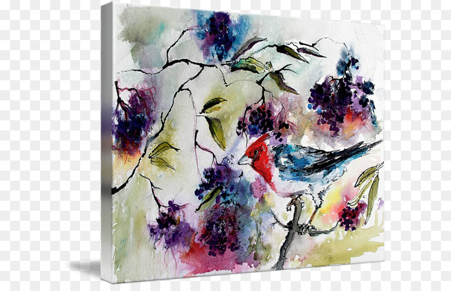 Design Floral，Pintura Em Aquarela PNG