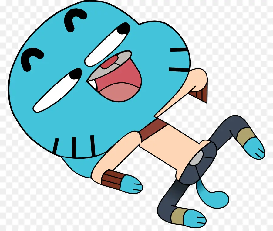 Personagem De Desenho Animado，Azul PNG