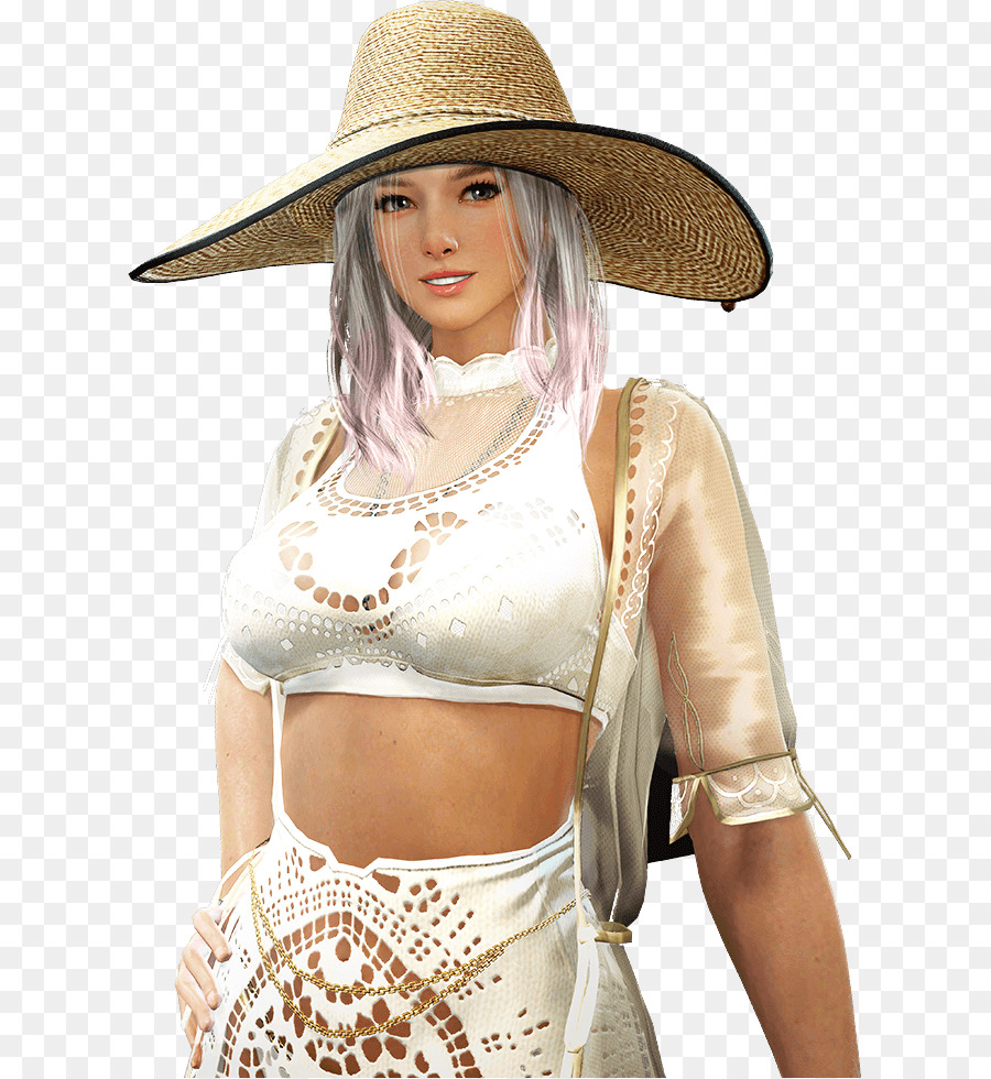 Mulher Com Roupa De Verão，Chapéu PNG