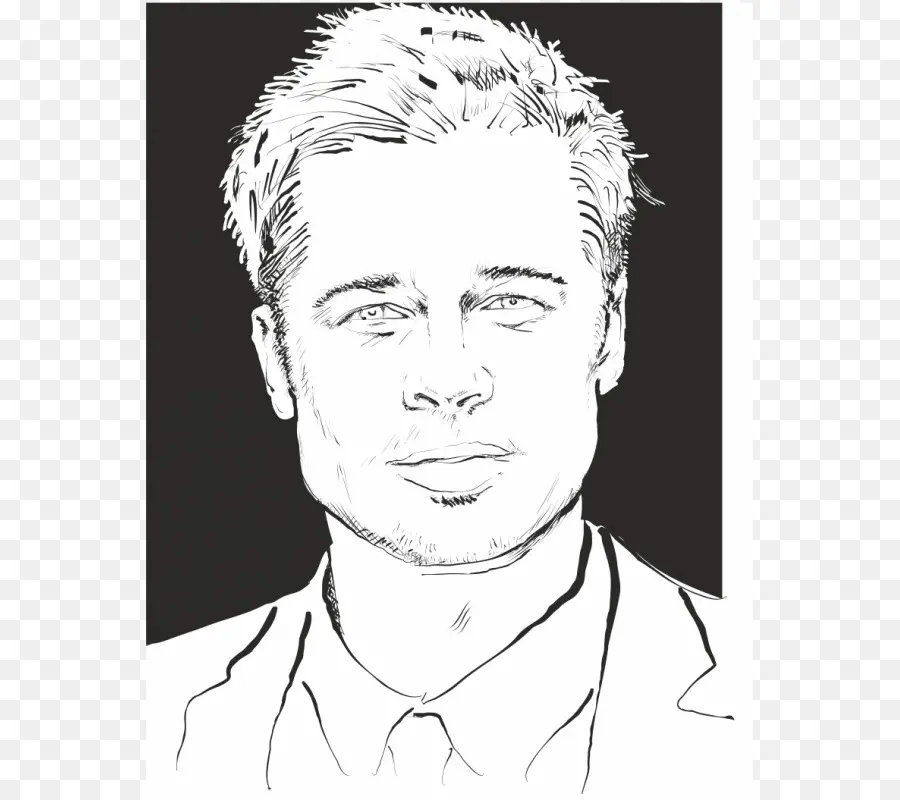 Brad Pitt，Desenho PNG