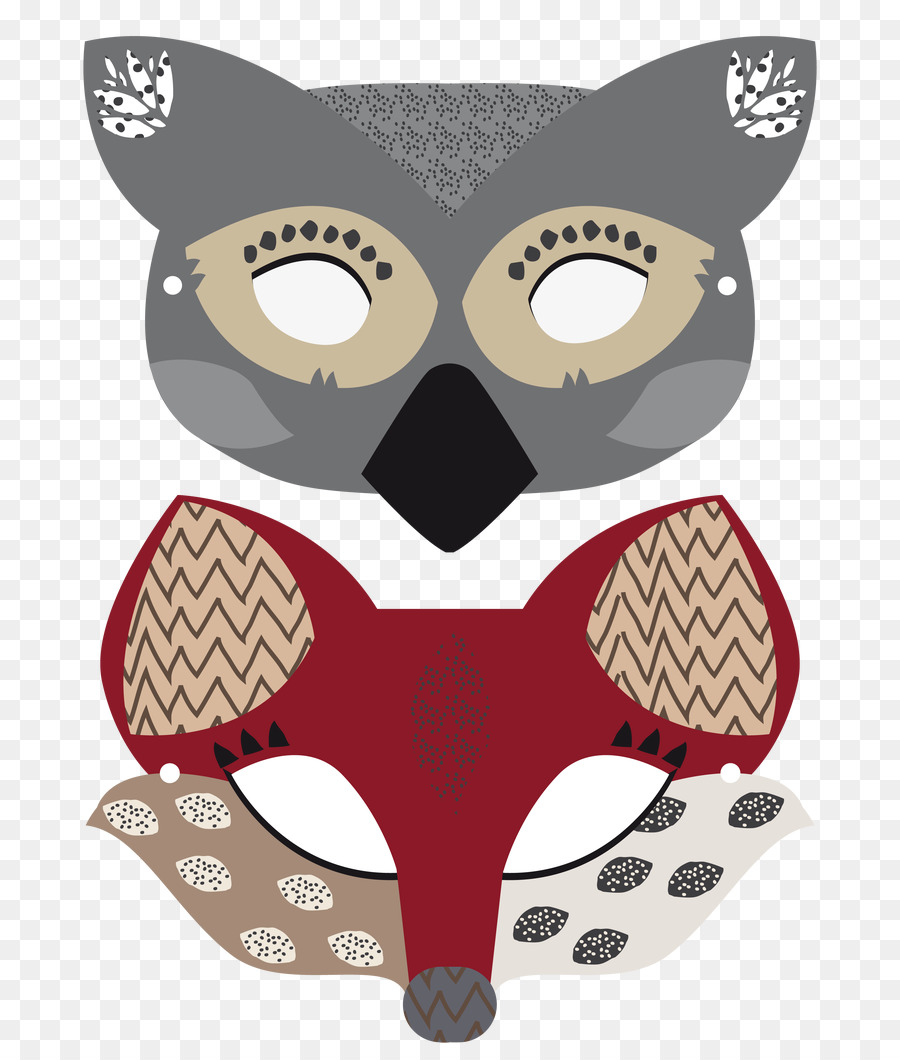 Máscaras De Animais，Coruja PNG