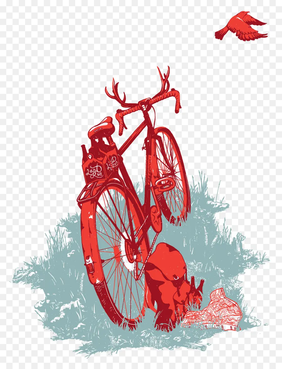 Bicicleta Vermelha，Bicicleta PNG