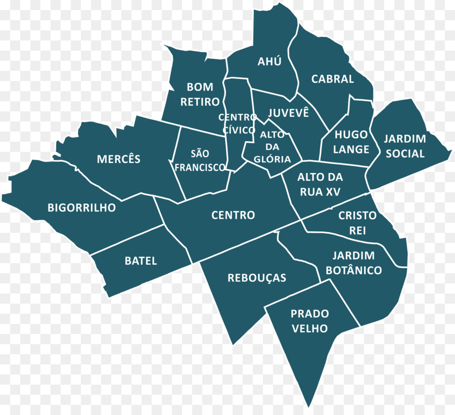Regionais De Curitiba，Map PNG