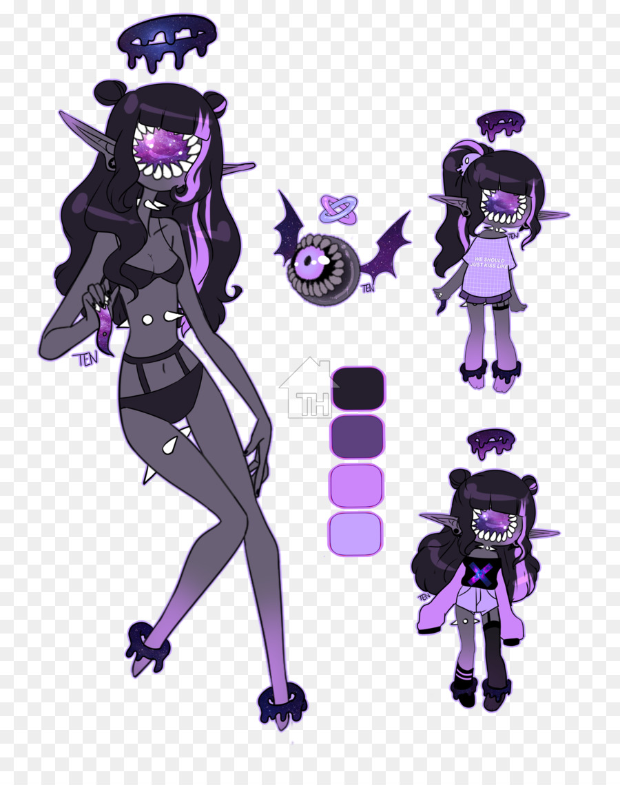 Personagem Roxo，Fantasia PNG