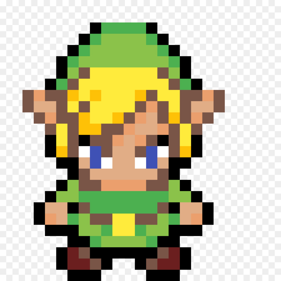 Link (Zelda) - Adesivo de Parede em Pixel Art