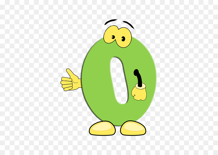 Verde Número Zero，Desenho Animado PNG