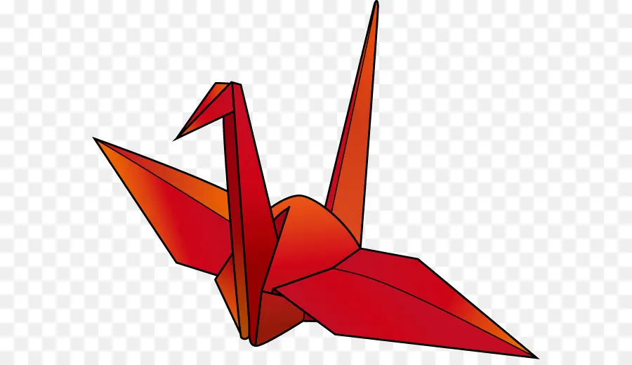 Guindaste De Origami Vermelho，Papel PNG