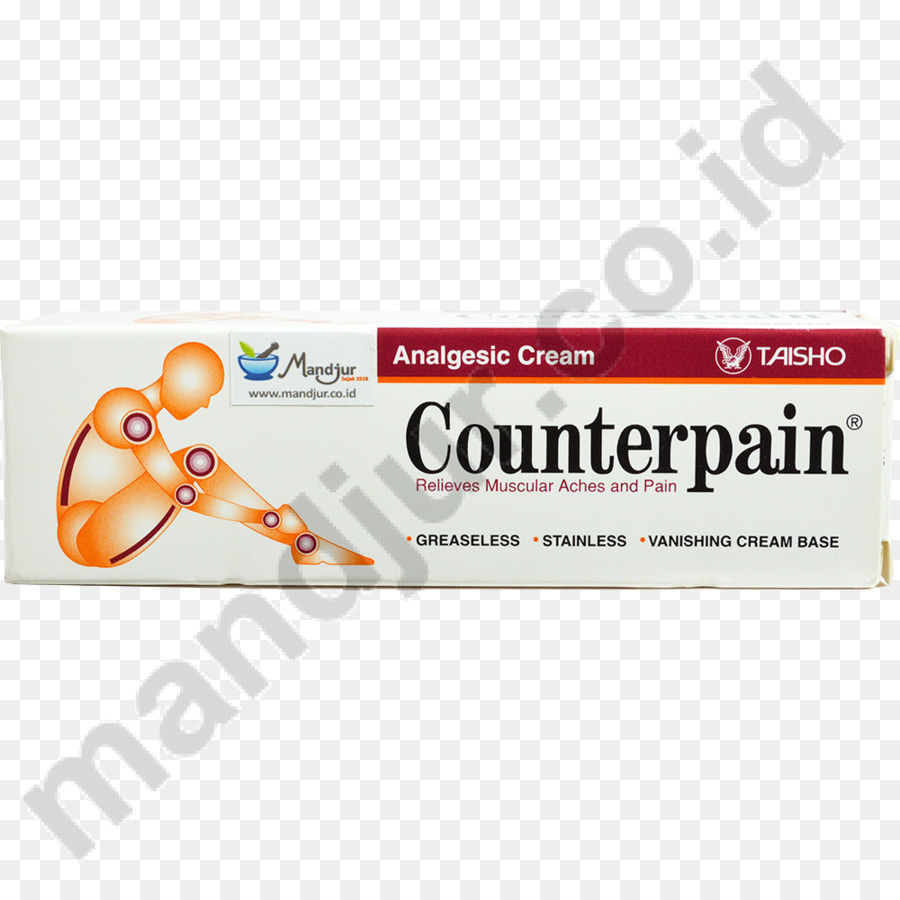 Pack De 2 Counterpain Analgésico Balm Cream Quente 120g，Linha PNG