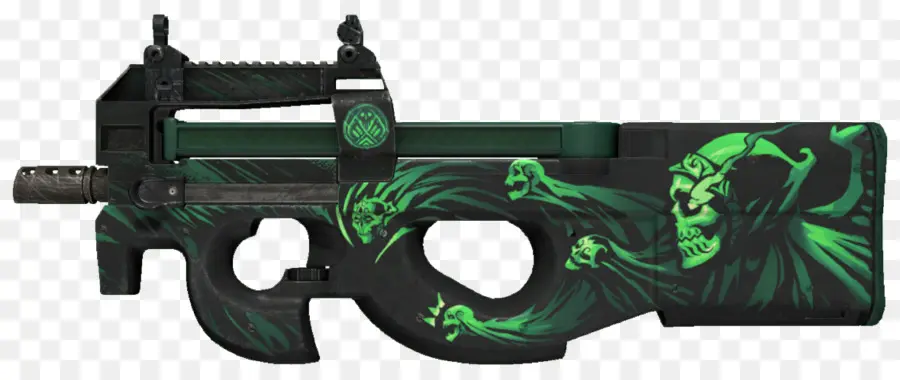 Arma De Caveira Verde，Crânio PNG