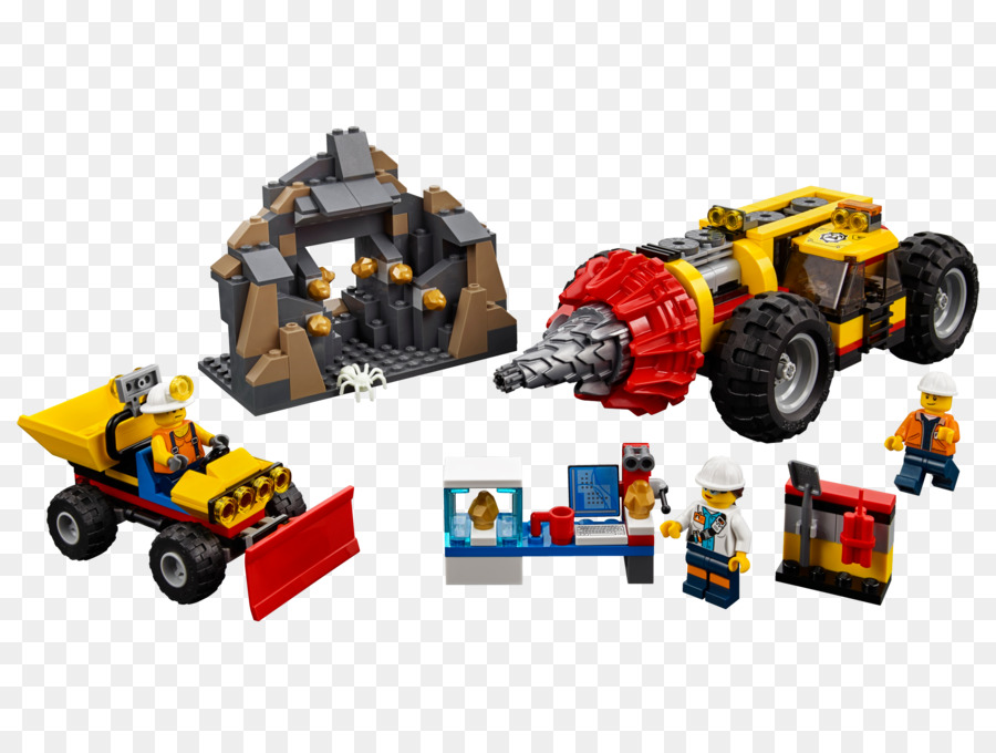 Lego City Mineração 60186 De Mineração Pesada Perfurador，Lego 60188 Cidade De Mineração De Especialistas Site PNG