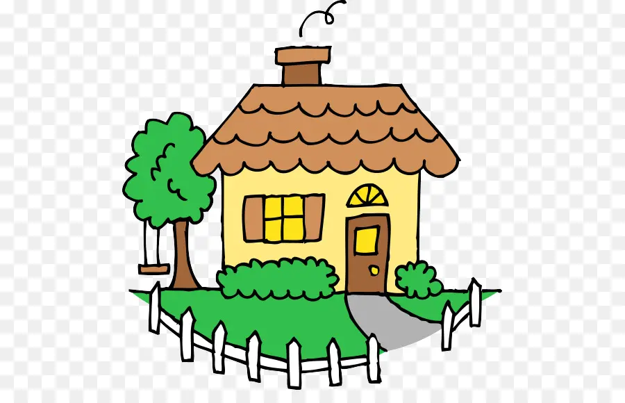 Casa Pequena E Fofa De Doodle，Árvore PNG