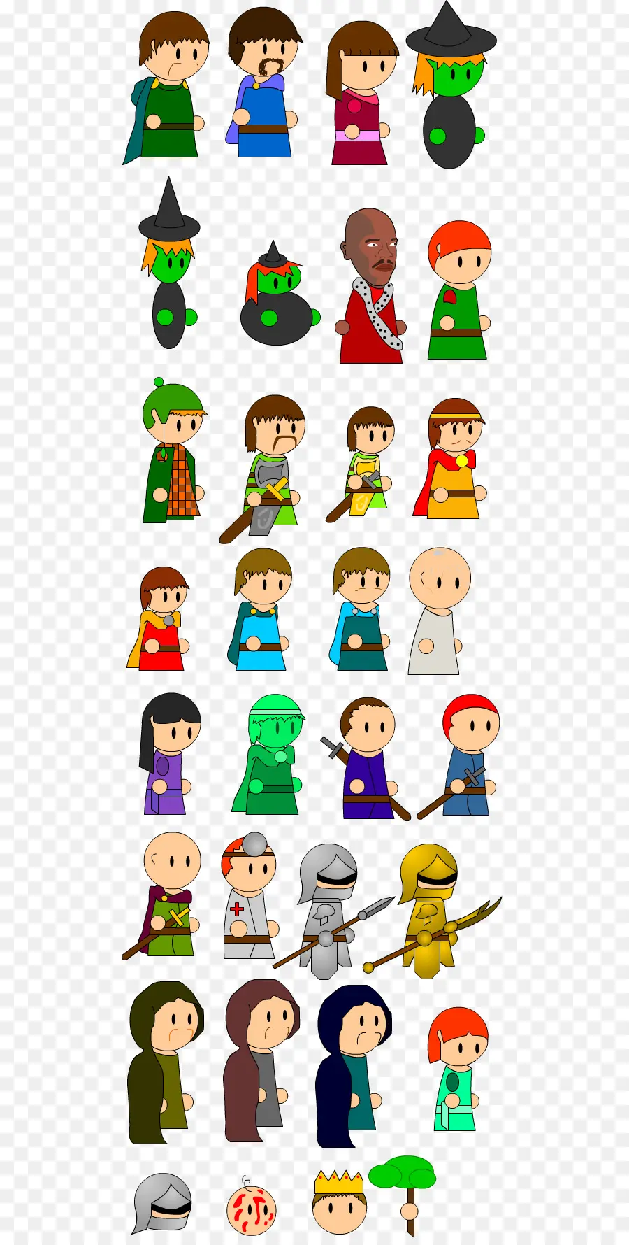 Personagens De Desenhos Animados，Trajes PNG