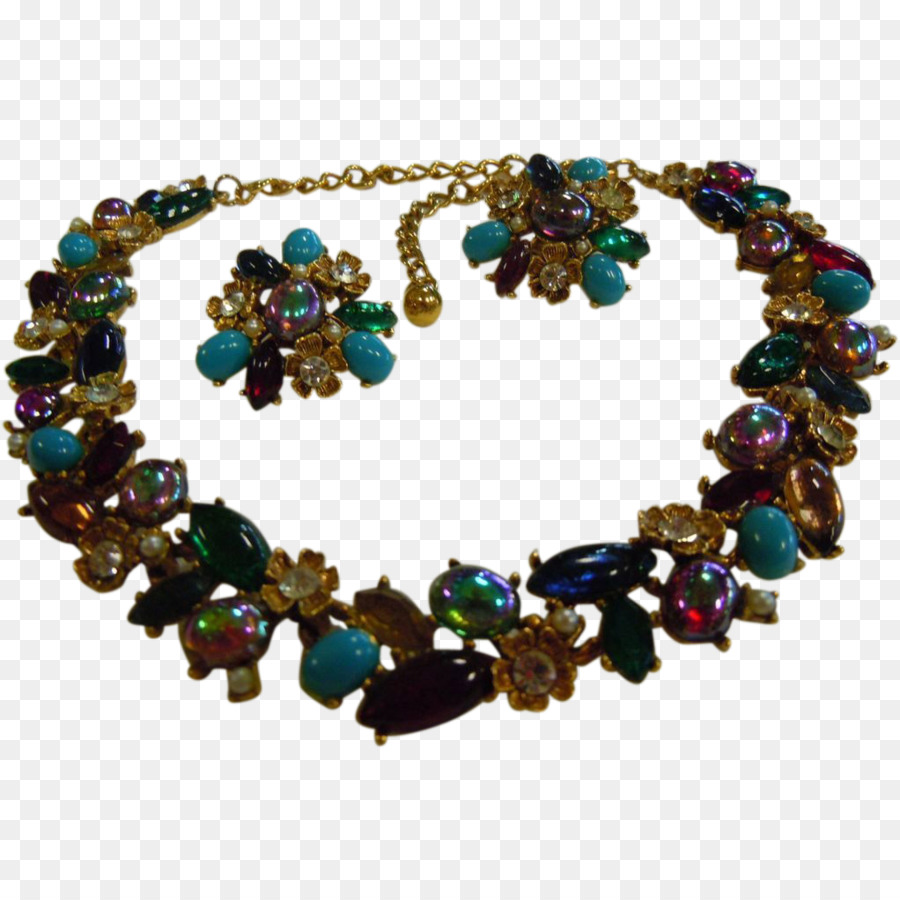 Turquesa，Necklace PNG
