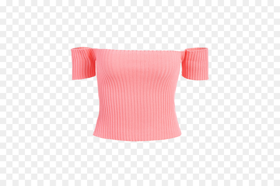 Top Rosa Sem Ombro，Moda PNG