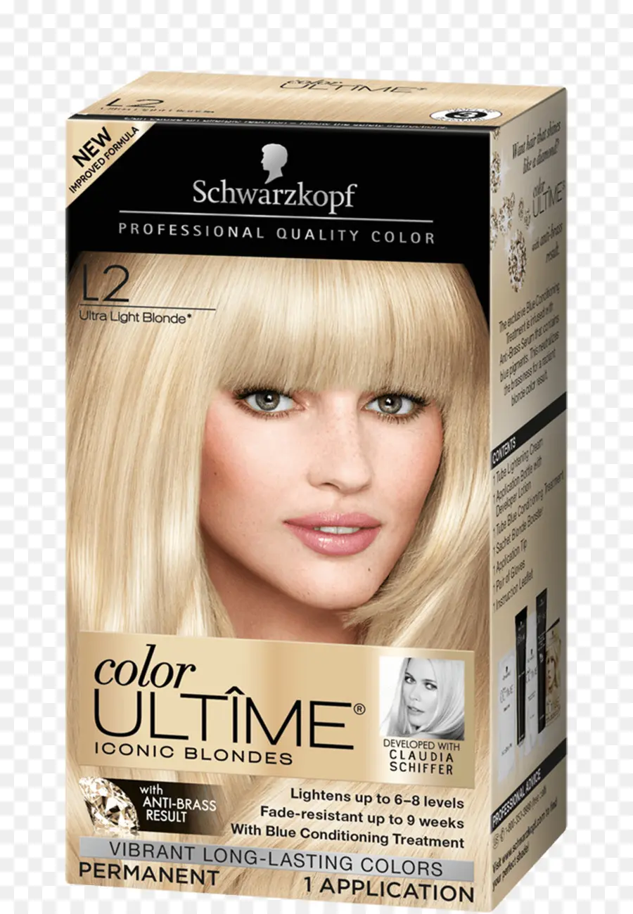 Caixa De Coloração De Cabelo Schwarzkopf，Loiro PNG