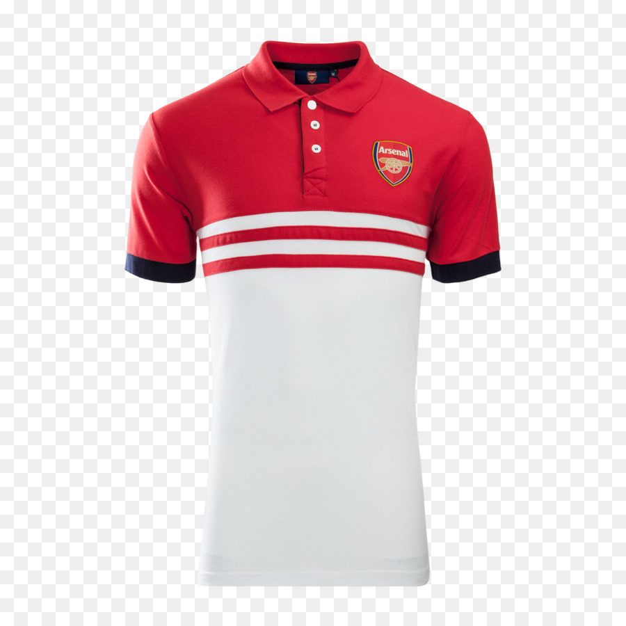 Camisa Pólo Vermelha E Branca，Arsenal Logo PNG