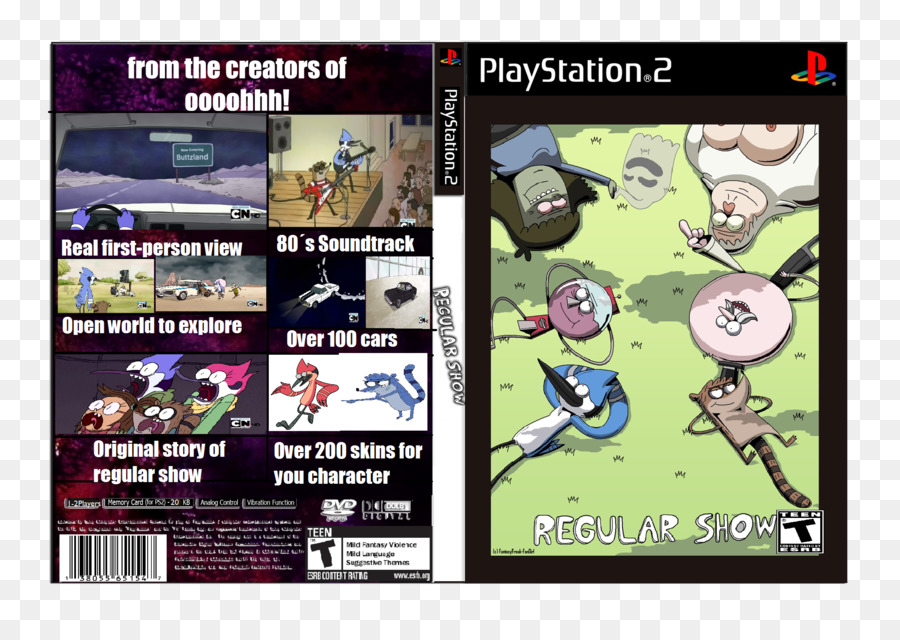 Playstation 2，Rigby PNG