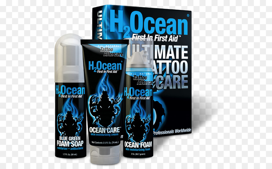 H2ocean Final Do Tatuagem Kit De Cuidados 180ml，H2ocean Final Do Tatuagem Kit De Cuidados Azul Verde De Espuma De Sabão Oceano E Oceano De Espuma PNG