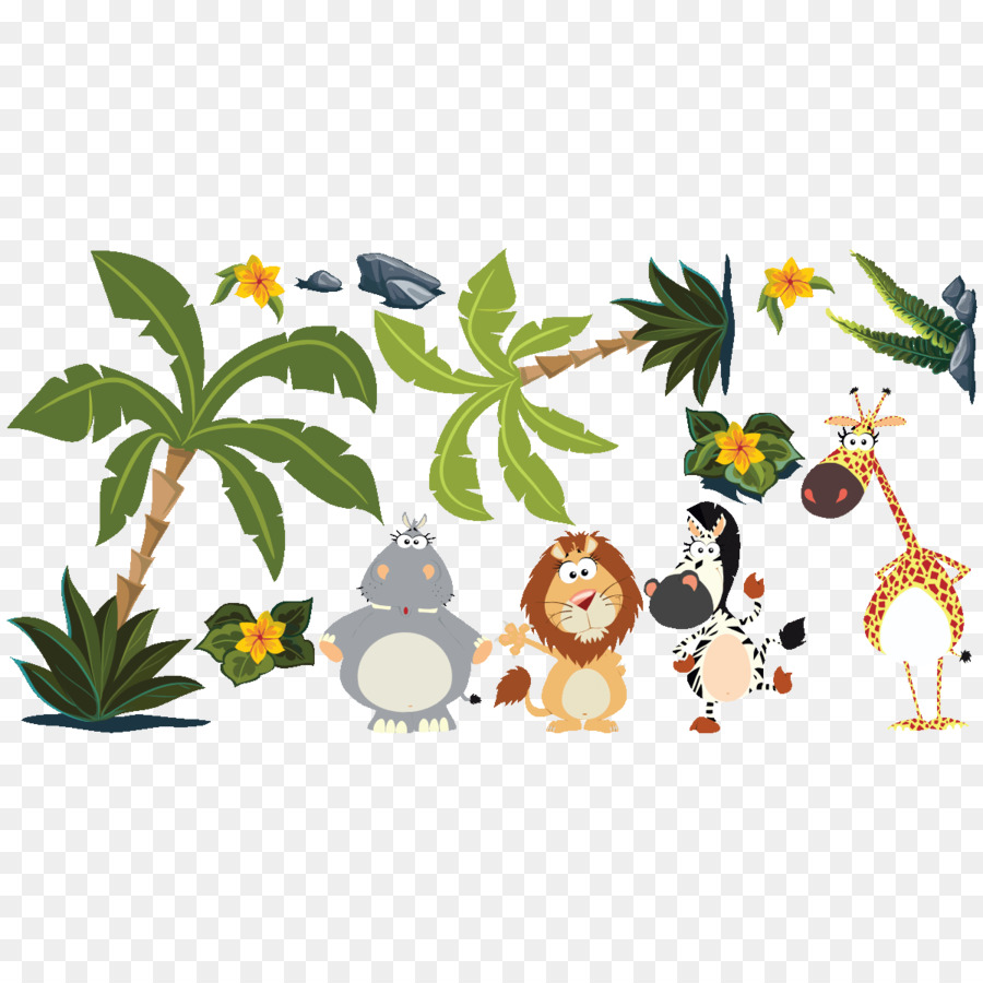 Animais Da Selva，Desenho Animado PNG