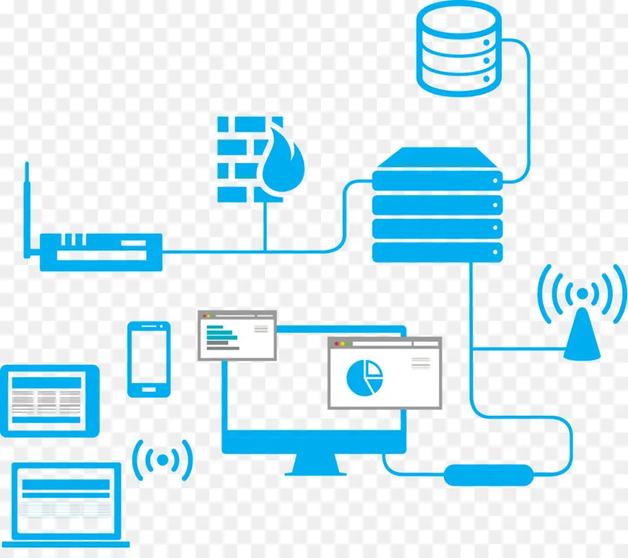 Diagrama De Rede，Tecnologia PNG