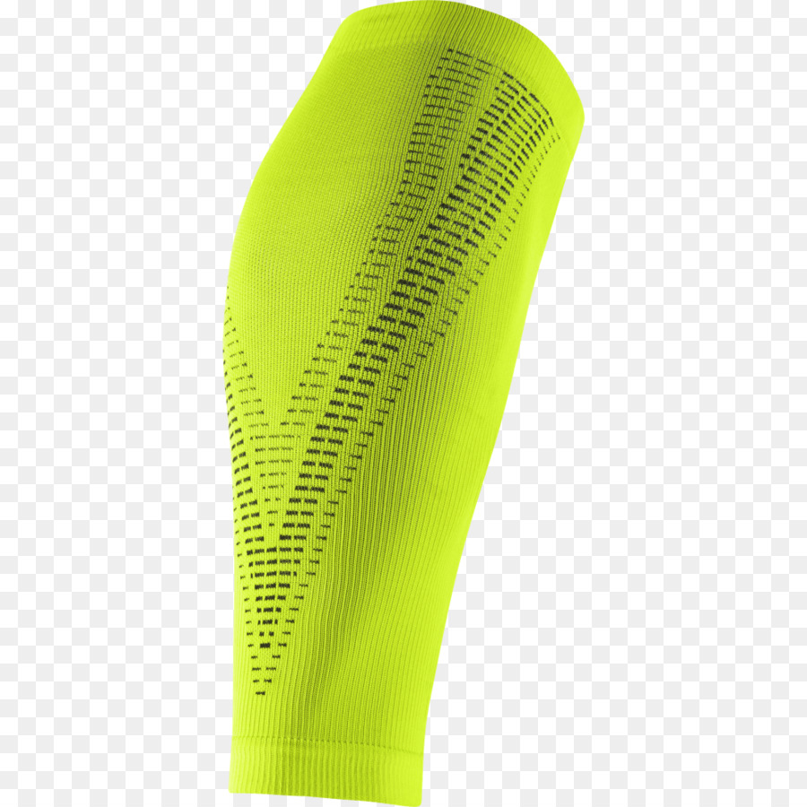 Nike，Nike Elite De Compressão Executando O Bezerro De Mangas Amarelo PNG