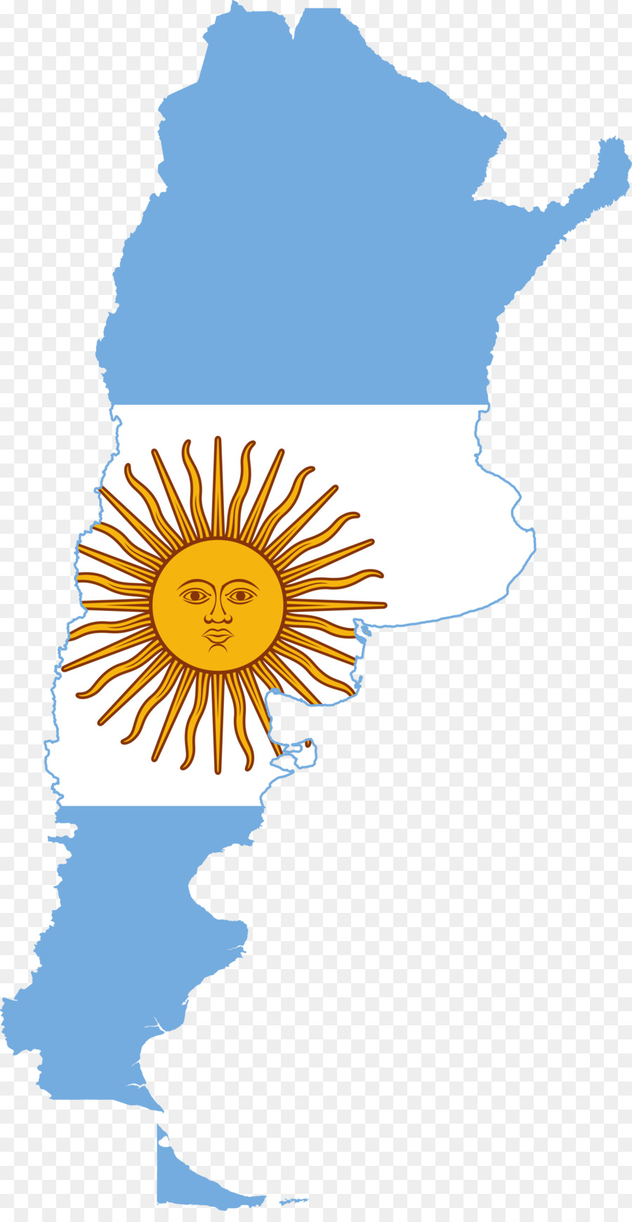 Mapa Da Argentina Com Bandeira，País PNG