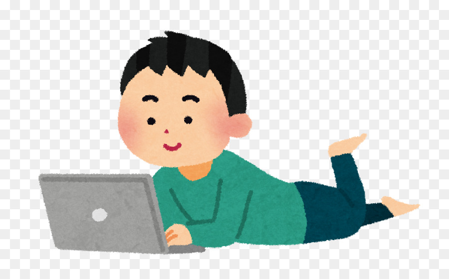 Menino Com Laptop，Computador PNG