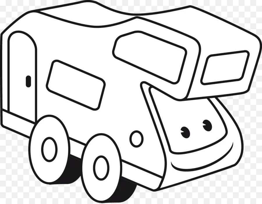 Campista De Desenho Animado，Autocaravana PNG