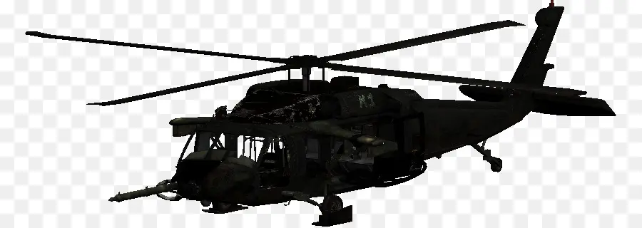 Rotor De Helicóptero，Sikorsky Uh60 Black Hawk PNG