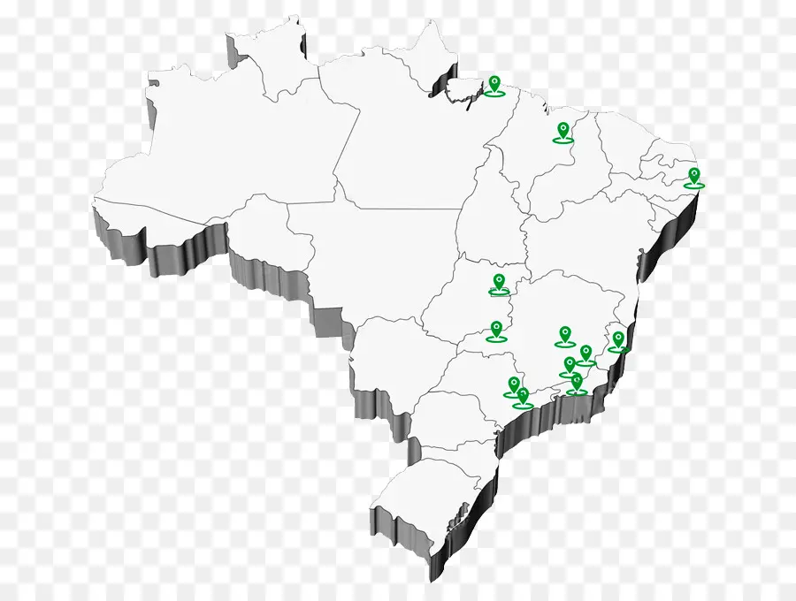 Mapa Do Brasil，Locais PNG