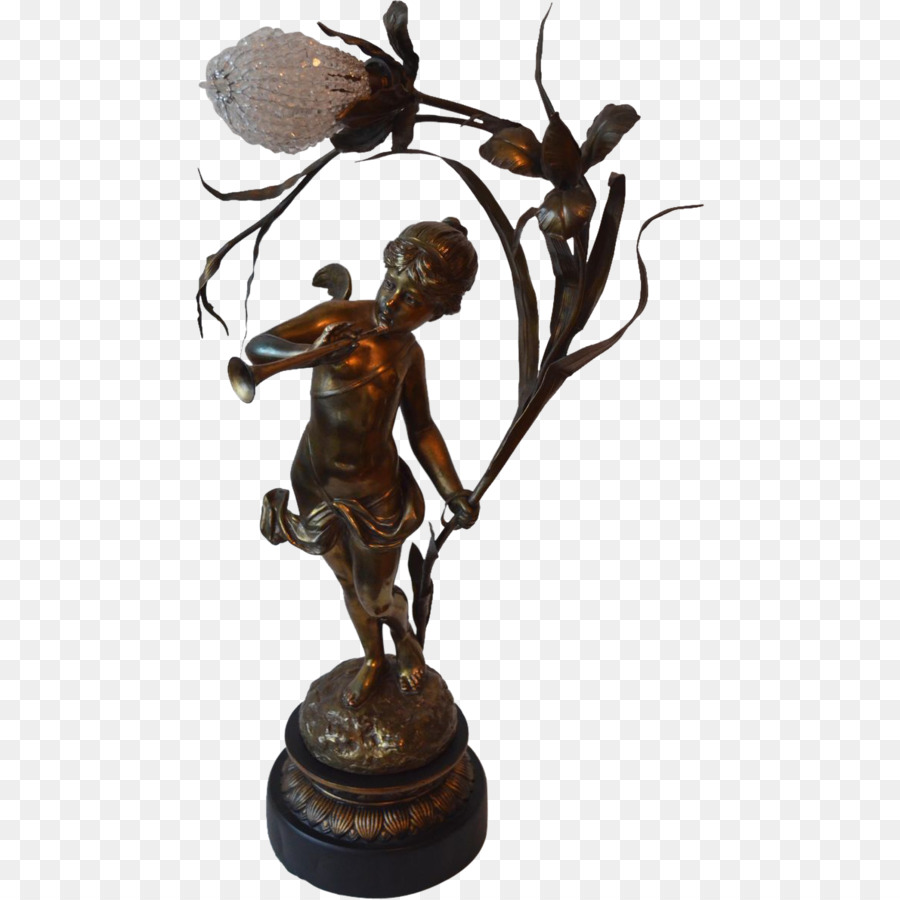 A Luz Elétrica，Escultura Em Bronze PNG