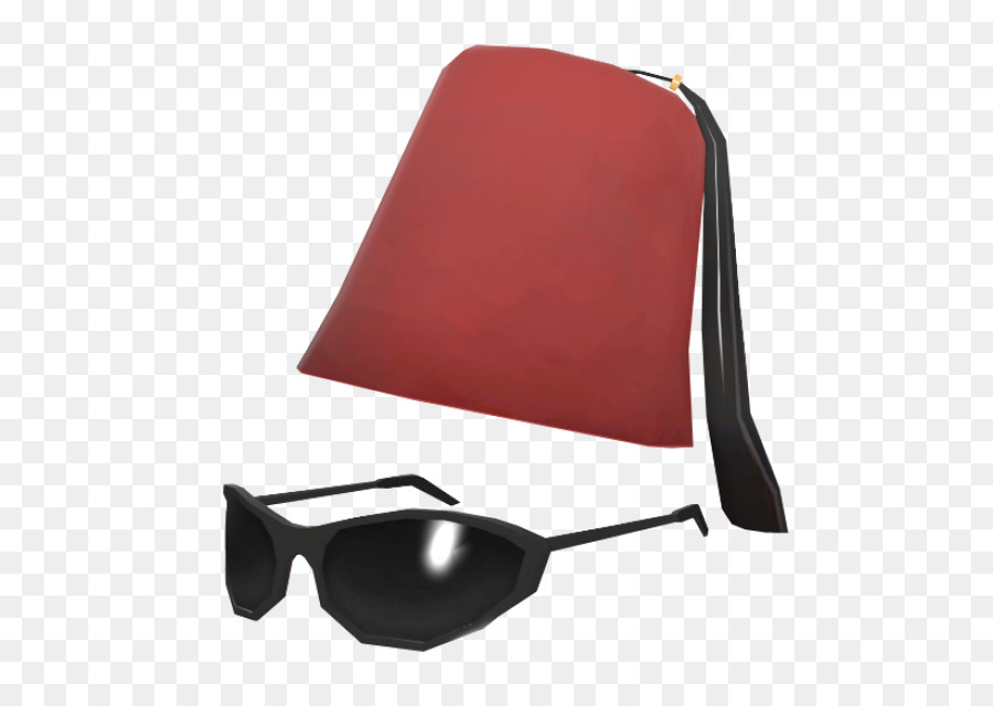 Fez Vermelho E óculos De Sol，Chapéu PNG