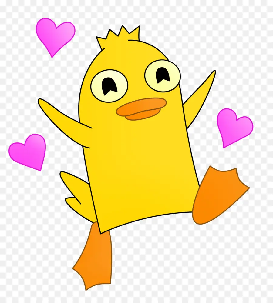 Pato Amarelo，Desenho Animado PNG