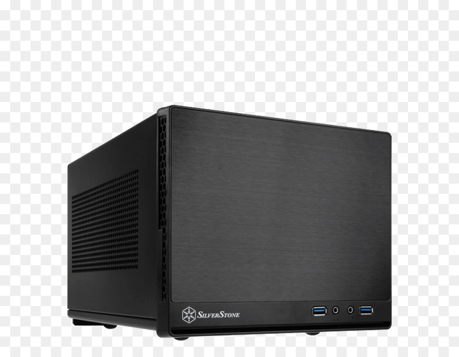 Computador Casos De Carcaças，Silverstone Sg13bq De Plástico Preto Painel Frontal De Aço Corpo Miniitx Computador De Caso Opcional PNG