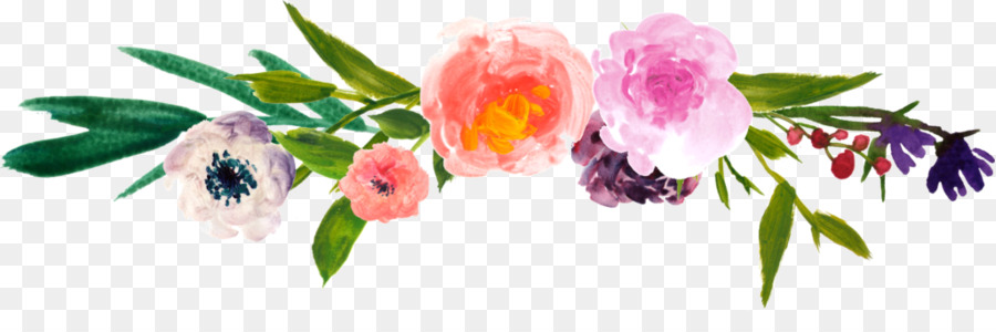 Flores Em Aquarela，Pintura PNG