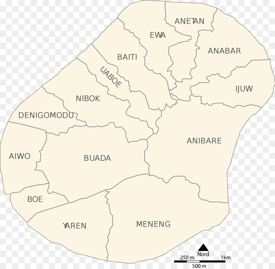 Distrito De Nauru，Mapa PNG